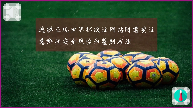 选择正规世界杯投注网站时需要注意哪些安全风险和鉴别方法